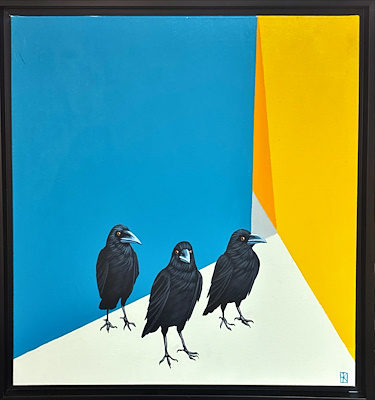 Hüseyin Karababalar imzalı tablo — Akrilik Boya, 60×60 cm, 6.000 TL müzayede satışı