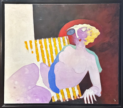 Tunç Tanışık imzalı tablo — Akrilik Boya, 60×70 cm, 15.000 TL müzayede satışı