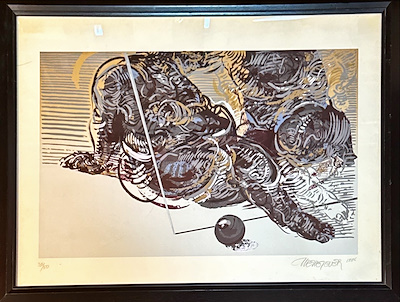 Mehmet Güler imzalı tablo — Baskı, 44×62 cm, 12.000 TL müzayede satışı