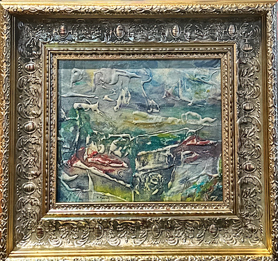 Hasan Kavruk imzalı tablo — Karışık Teknik, 23×28 cm, 22.000 TL müzayede satışı