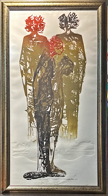 Seydi Murat Koç imzalı tablo — Baskı, 55×105 cm, 12.000 TL müzayede satışı