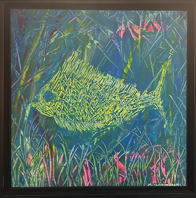 Murat Yıldırımçakar imzalı tablo — Akrilik Boya, 40×40 cm, 3.000 TL müzayede satışı