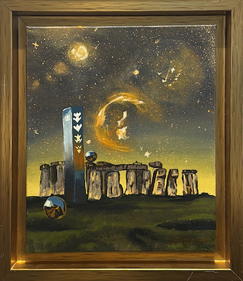 Meltem Uzun imzalı tablo — Akrilik Boya, 30×25 cm, 4.000 TL müzayede satışı