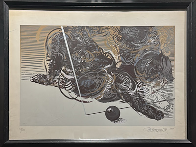 Mehmet Güler imzalı tablo — Baskı, 45×60 cm, 22.000 TL müzayede satışı