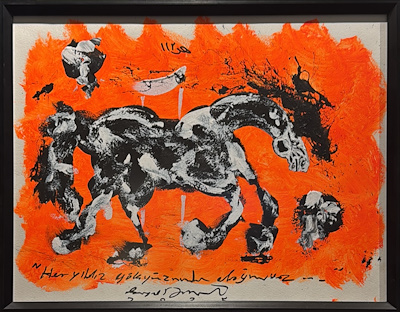 Seyyid Davoud imzalı tablo — Akrilik Boya, 49×64 cm, 6.000 TL müzayede satışı