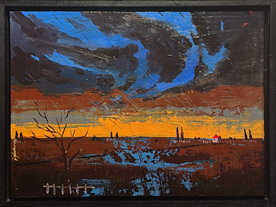 İbrahim Gündem imzalı tablo — Yağlı Boya, 50×70 cm, 16.000 TL müzayede satışı
