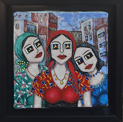 Satı Salur imzalı tablo — Akrilik Boya, 20×20 cm, 3.000 TL müzayede satışı