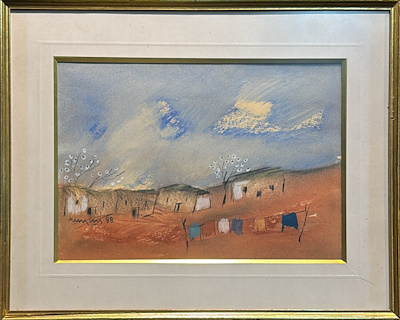 Tuncay Betil imzalı tablo — Karışık Teknik, 22×32 cm, 17.000 TL müzayede satışı