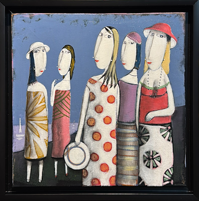 Nermin Alpar imzalı tablo — Akrilik Boya, 40×40 cm, 18.000 TL müzayede satışı