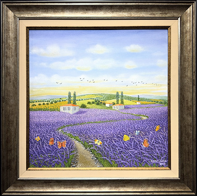 Sema Çulam imzalı tablo — Yağlı Boya, 40×40 cm, 142.102 TL müzayede satışı