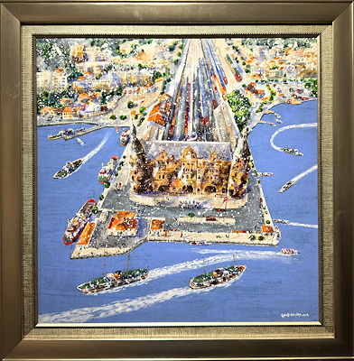 Gafur Uzuner imzalı tablo — Akrilik Boya, 50×50 cm, 42.631 TL müzayede satışı
