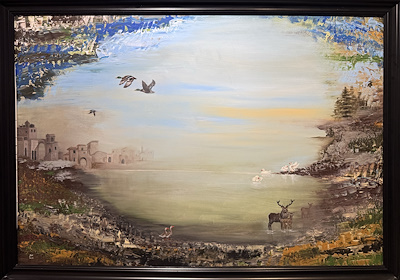 Seher Hak imzalı tablo — Yağlı Boya, 70×100 cm, 6.000 TL müzayede satışı