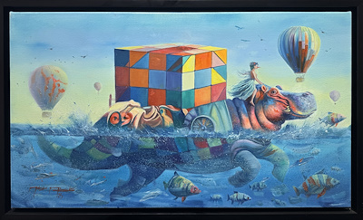 Maschid Moochani imzalı tablo — Yağlı Boya, 40×70 cm, 25.000 TL müzayede satışı