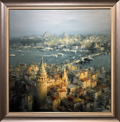 Bülent Kılıç imzalı tablo — Yağlı Boya, 89×89 cm, 37.500 TL müzayede satışı