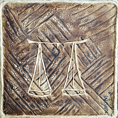 Nasim Joulaei imzalı tablo — Karışık Teknik, 15×15 cm, 50 TL müzayede satışı