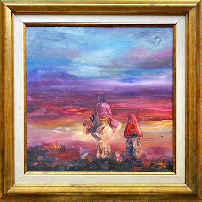 Asiye Aytan imzalı tablo — Yağlı Boya, 35×25 cm, 350 TL müzayede satışı