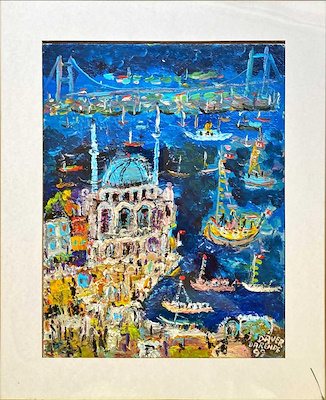 Daver Darende imzalı tablo — Yağlı Boya, 29×37 cm, 1.500 TL müzayede satışı