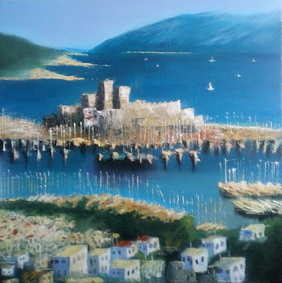 Halil Akkuş imzalı tablo — Yağlı Boya, 60×80 cm, 550 TL müzayede satışı
