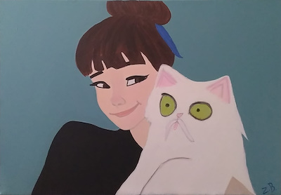 Zeynep Bozdemir imzalı tablo — Akrilik Boya, 25×35 cm, 300 TL müzayede satışı