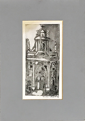 Reyhan Akant imzalı tablo — Baskı, 17×9 cm, 30 TL müzayede satışı