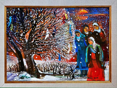 Şükran Pekmezci imzalı tablo — Yağlı Boya, 25×35 cm, 2.000 TL müzayede satışı