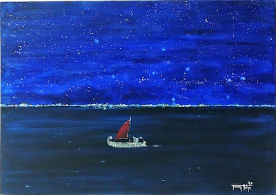 Yusuf Bilge imzalı tablo — Yağlı Boya, 100×82 cm, 3.000 TL müzayede satışı