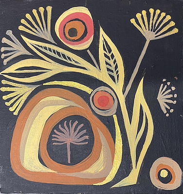 Naya Krichenko imzalı tablo — Yağlı Boya, 15×15 cm, 200 TL müzayede satışı