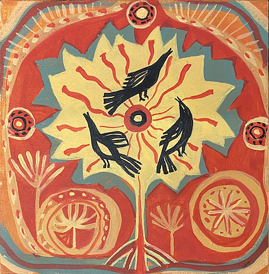 Naya Krichenko imzalı tablo — Yağlı Boya, 15×15 cm, 200 TL müzayede satışı