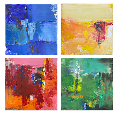 Niyosha Khatib imzalı tablo — Akrilik Boya, 20×20 cm, 1.000 TL müzayede satışı