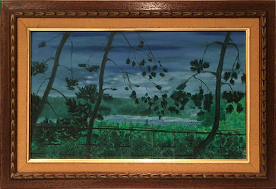 Burhan Temel imzalı tablo — Yağlı Boya, 55×30 cm, 1.000 TL müzayede satışı