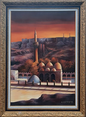 Nihat Kürkçüoğlu imzalı tablo — Yağlı Boya, 60×80 cm, 500 TL müzayede satışı
