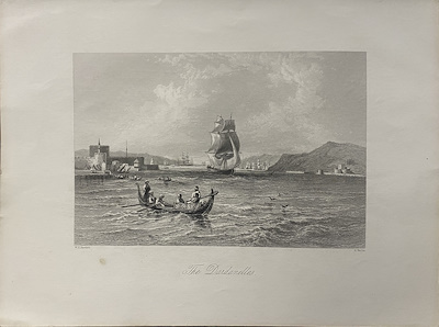 William Henry Bartlett imzalı tablo — Gravür, 27×21 cm, 325 TL müzayede satışı