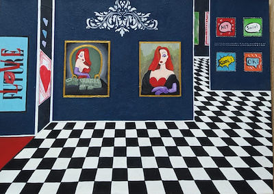 Janan Ramizova imzalı tablo — Akrilik Boya, 50×70 cm, 800 TL müzayede satışı