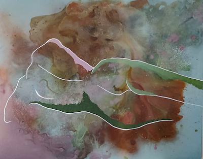Janan Ramizova imzalı tablo — Karışık Teknik, 80×100 cm, 800 TL müzayede satışı