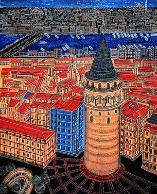 Sedat Emre imzalı tablo — Akrilik Boya, 29×35 cm, 650 TL müzayede satışı