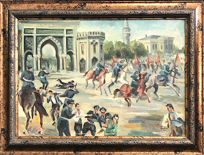 Yekta Topsal imzalı tablo — Yağlı Boya, 90×64 cm, 2.000 TL müzayede satışı