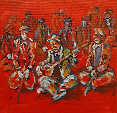 Ahmet Sayar imzalı tablo — Akrilik Boya, 25×25 cm, 600 TL müzayede satışı