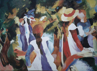 Özgür Polat imzalı tablo — Yağlı Boya, 74×100 cm, 1.300 TL müzayede satışı