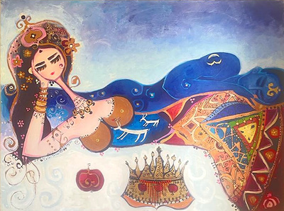 Canan Berber imzalı tablo — Yağlı Boya, 95×125 cm, 35.000 TL müzayede satışı