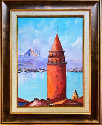 Zeki Yeğin imzalı tablo — Yağlı Boya, 30×23 cm, 500 TL müzayede satışı