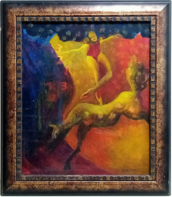Emanuelle Selimoğlu imzalı tablo — Yağlı Boya, 54×45 cm, 500 TL müzayede satışı