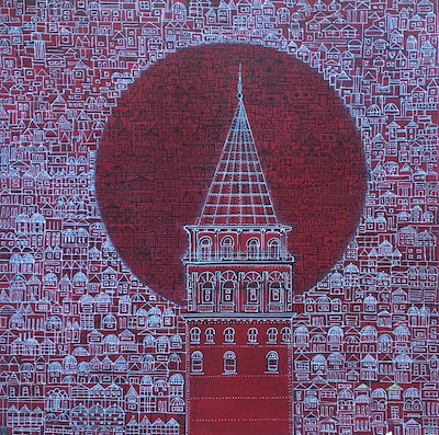 Sedat Emre imzalı tablo — Akrilik Boya, 30×30 cm, 650 TL müzayede satışı