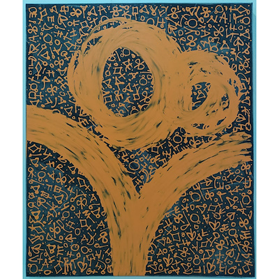 Remzi Karabulut imzalı tablo — 120×100 cm, 5.000 TL müzayede satışı