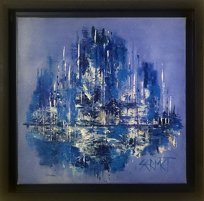 Sermet Aydın imzalı tablo — Yağlı Boya, 30×30 cm, 1.500 TL müzayede satışı