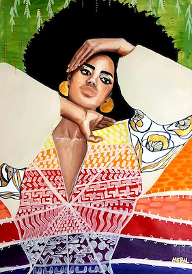 Meral Akgül Güzelli imzalı tablo — Akrilik Boya, 35×50 cm, 500 TL müzayede satışı