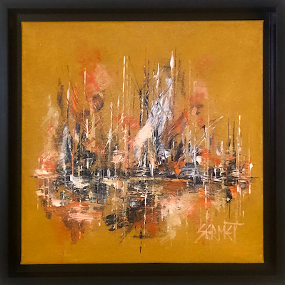 Sermet Aydın imzalı tablo — Yağlı Boya, 30×30 cm, 1.500 TL müzayede satışı