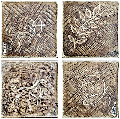 Nasim Joulaei imzalı tablo — Karışık Teknik, 15×15 cm, 500 TL müzayede satışı