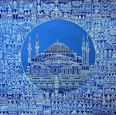 Sedat Emre imzalı tablo — Akrilik Boya, 30×30 cm, 900 TL müzayede satışı