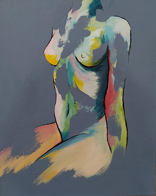 Janan Ramizova imzalı tablo — Akrilik Boya, 40×50 cm, 750 TL müzayede satışı