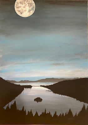 Nur Banu Aynacıoğlu imzalı tablo — Akrilik Boya, 50×70 cm, 800 TL müzayede satışı